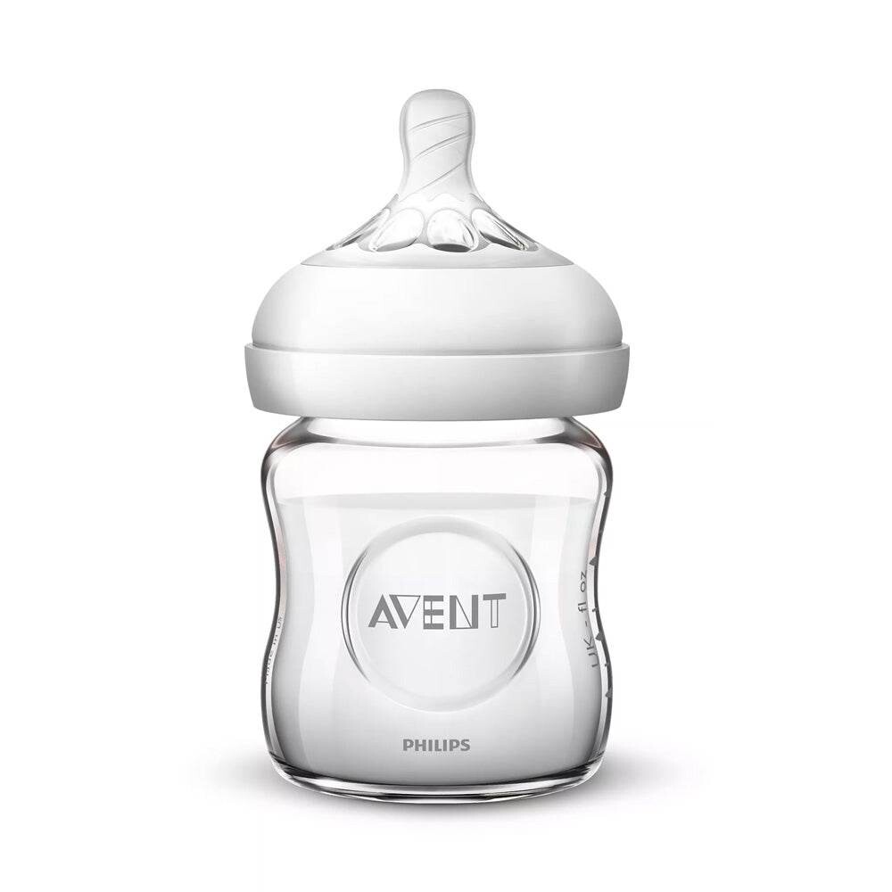 Philips Avent Natural Biberon en verre 120 ml 0 mois+ SCF051/17 Philips Avent Natural Biberon en verre 120 ml 0 mois+ SCF051/17