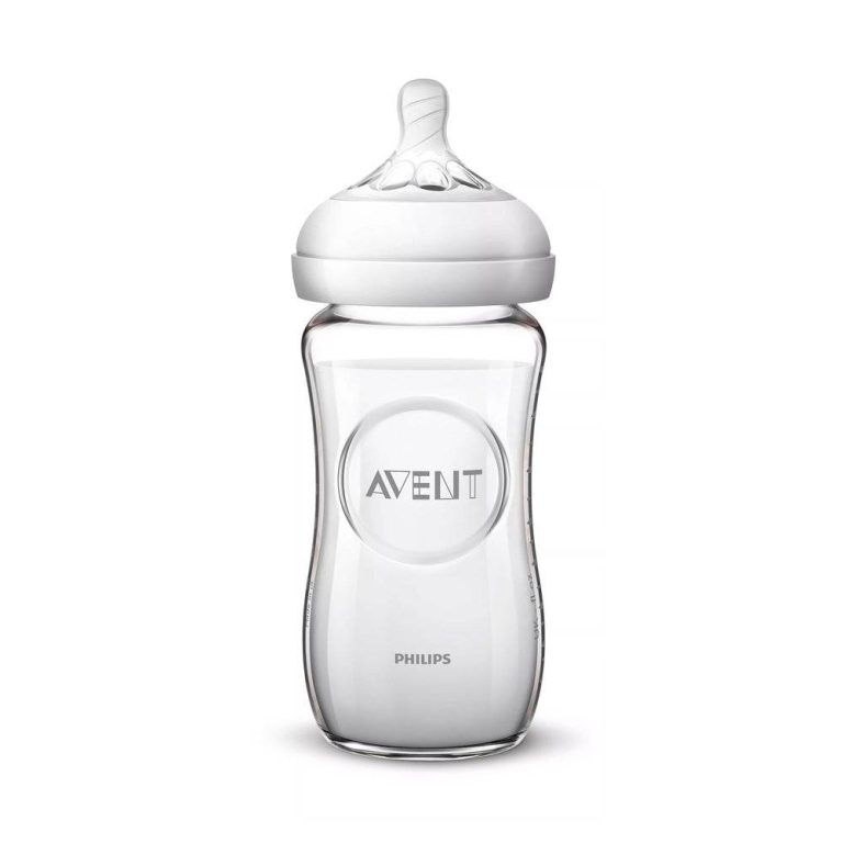 Philips Avent Natural Biberon en verre 240 ml 0 mois+ SCF053/17