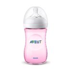 Philips Avent Natural Biberon rose 260 ml 1 mois+ SCF034/17