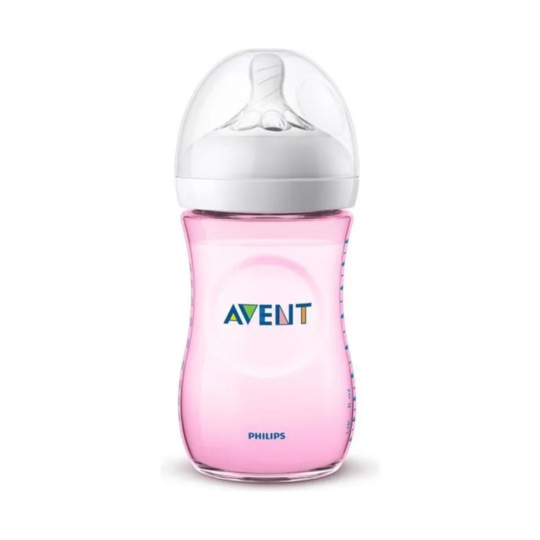 Philips Avent Natural Biberon rose 260 ml 1 mois+ SCF034/17