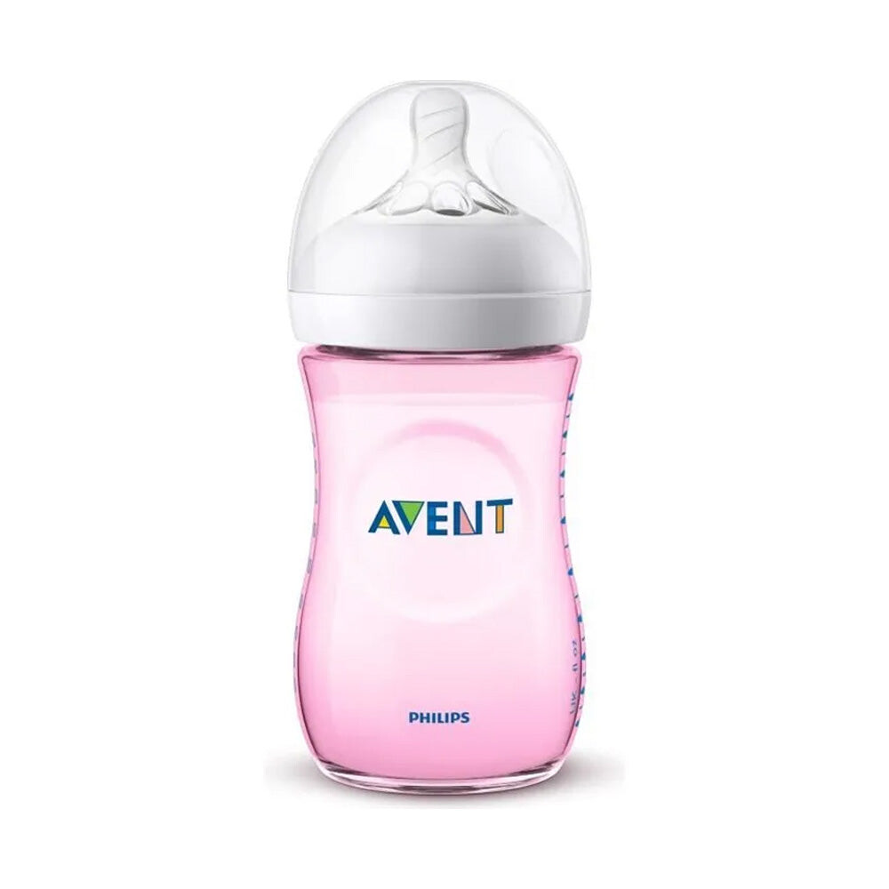 Philips Avent Natural Biberon rose 260 ml 1 mois+ SCF034/17 Philips Avent Natural Biberon rose 260 ml 1 mois+ SCF034/17