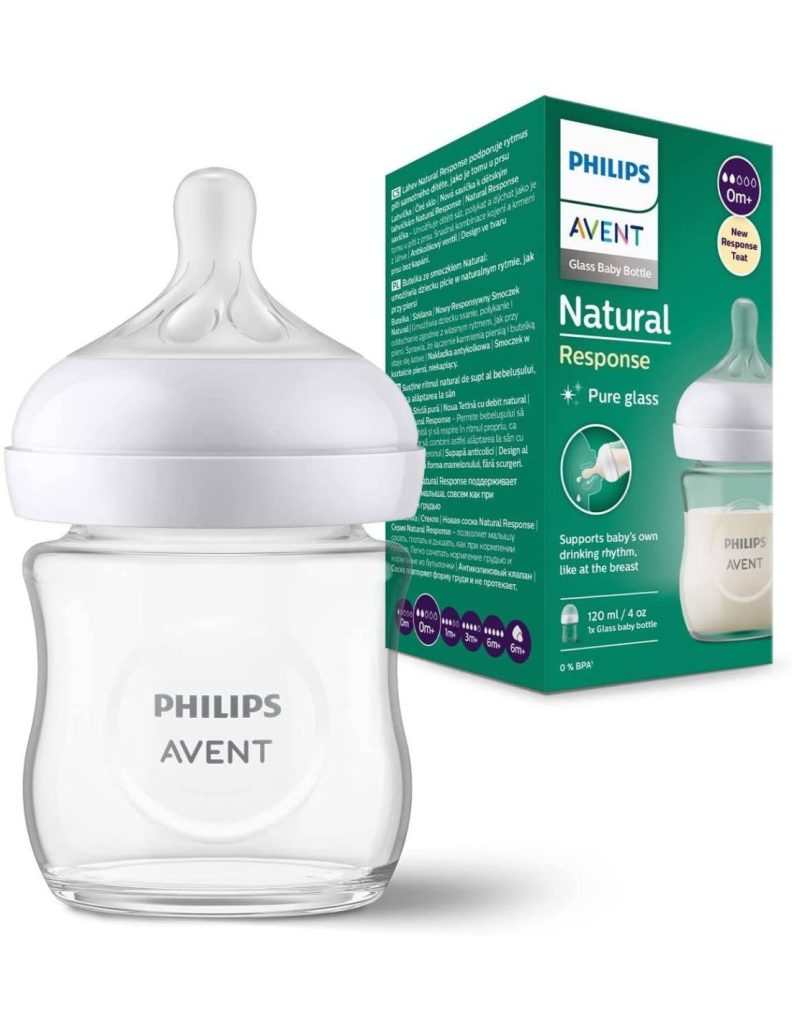 Philips Avent Natural Response Biberon en verre 125 ml 0 mois+