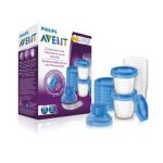 Philips Avent Pots de conservation lait maternel 10 x 180 ml 0 mois+ SCF618/10