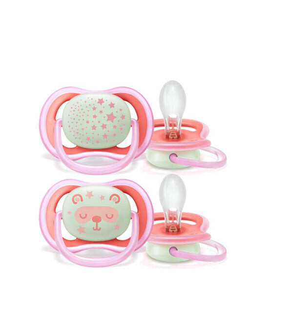 Philips Avent Ultra Air Night Sucettes 6-18 mois Fille SCF376/22