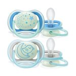 Philips Avent Ultra Air Night Sucettes 6-18 mois Garçon SCF376/13