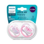 Philips Avent Ultra Air Sucettes 0-6 mois Fille SCF080/02