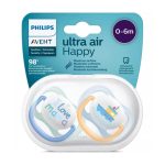 Philips Avent Ultra Air Sucettes 0-6 mois Garçon SCF080/01