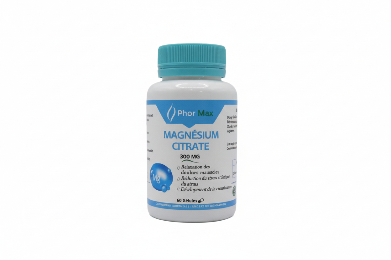 Phormax Magnésium citrate 60 gélules Phormax Magnésium citrate 60 gélules