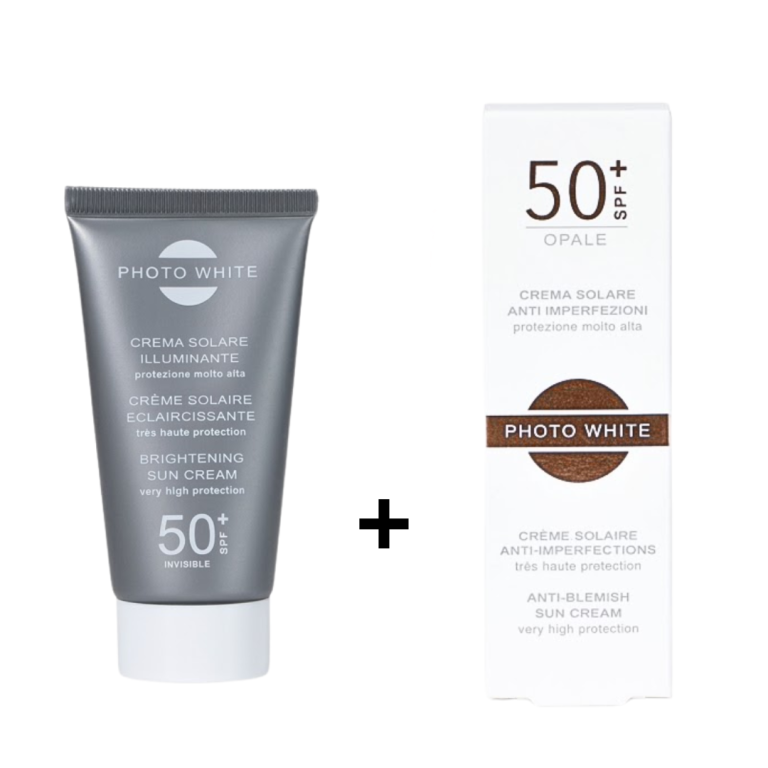 Photowhite Duo Pack Écran invisible SPF50+ 50 ml + Écran teinté Opale