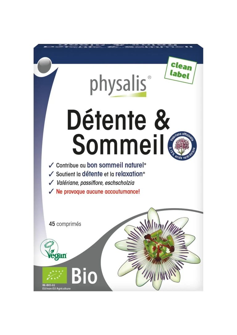Physalis Détente & Sommeil Bio 45 comprimés