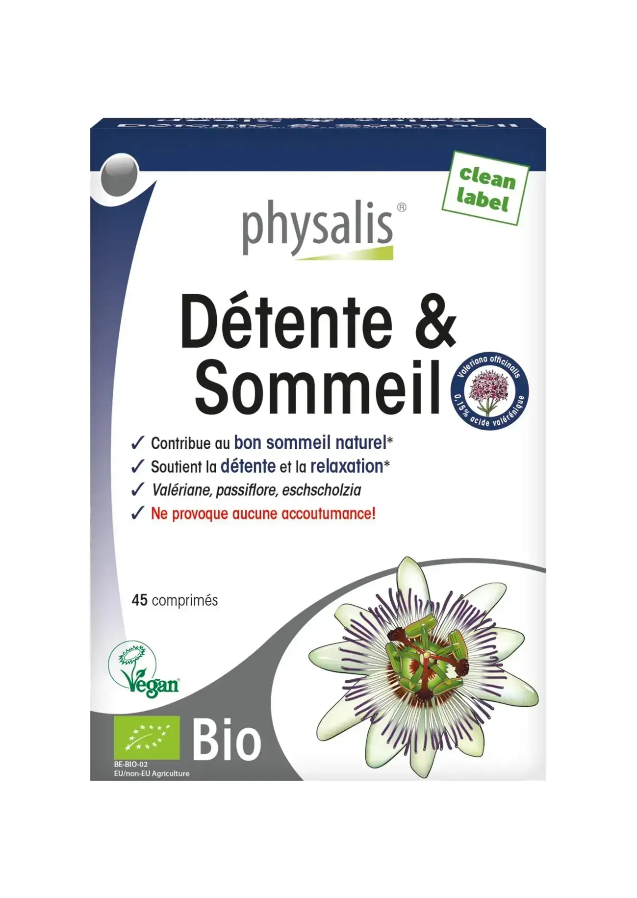 Physalis Détente & Sommeil Bio 45 comprimés Physalis Détente & Sommeil Bio 45 comprimés