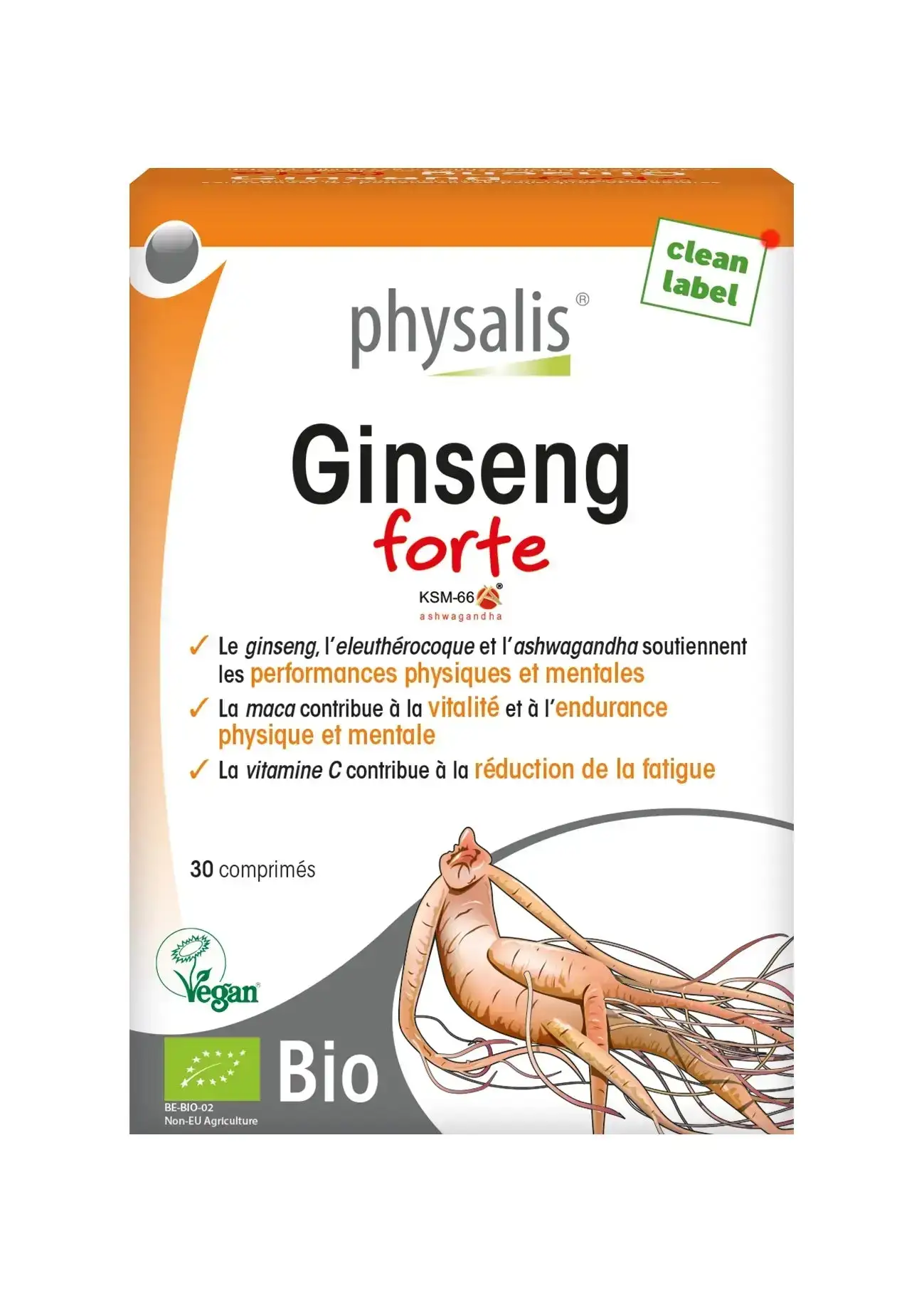 Physalis Ginseng Forte Bio 30 comprimés Physalis Ginseng Forte Bio 30 comprimés