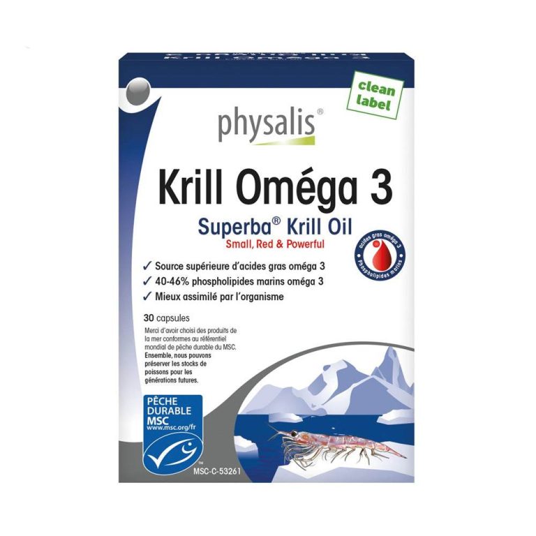 Physalis Krill Oméga 3 30 capsules