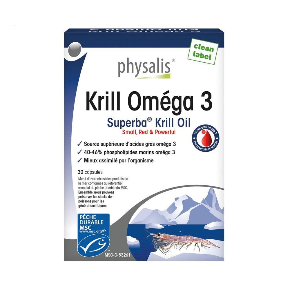 Physalis Krill Oméga 3 30 capsules Physalis Krill Oméga 3 30 capsules