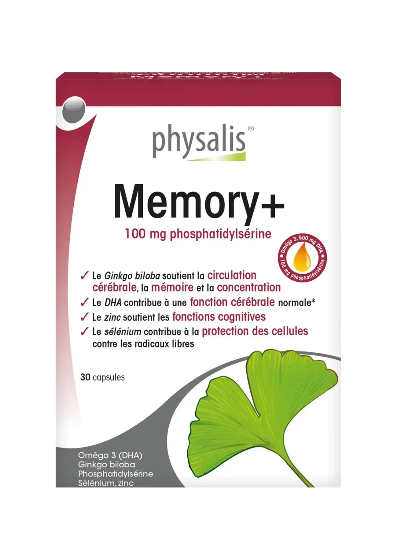 Physalis Memory+ 100 mg 30 capsules Physalis Memory+ 100 mg 30 capsules