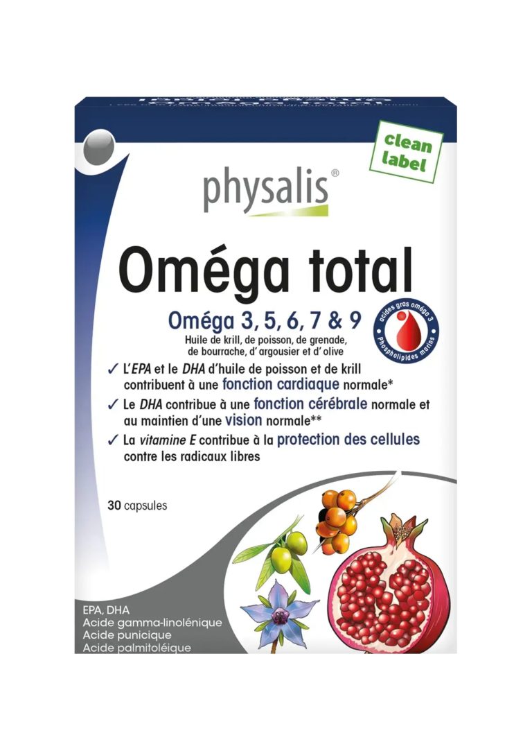 Physalis Oméga Total 3-5-6-7-9 30 capsules