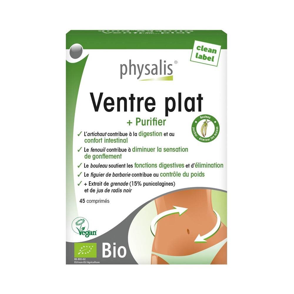 Physalis Ventre Plat + Purifier Bio 45 comprimés Physalis Ventre Plat + Purifier Bio 45 comprimés