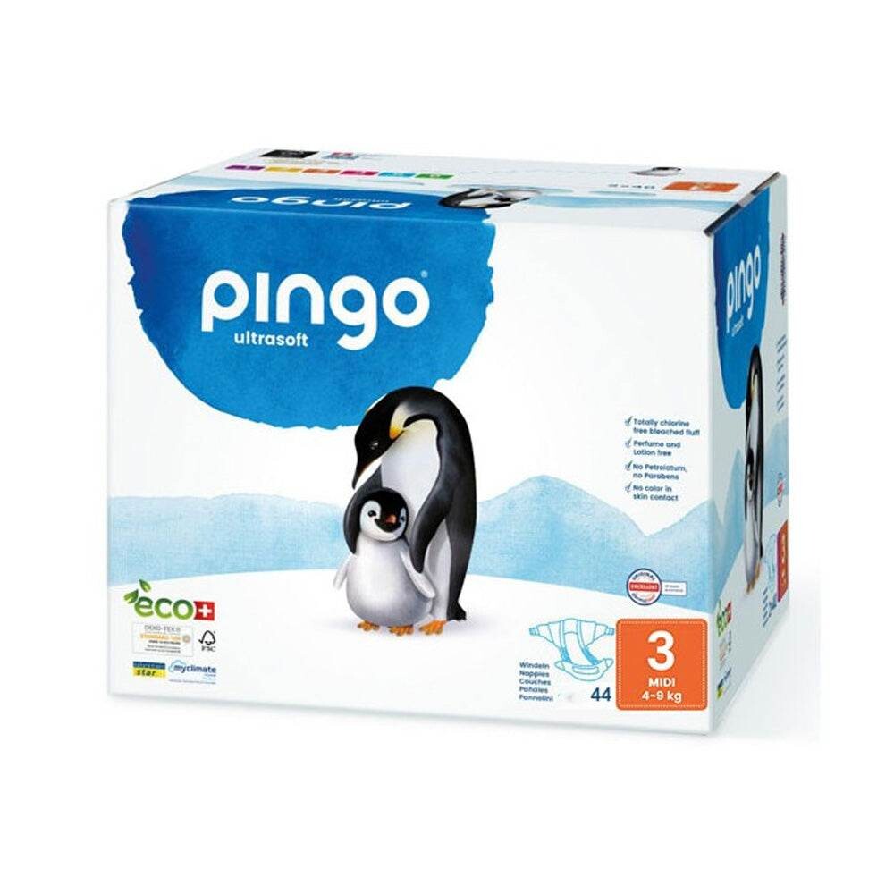 Pingo Couches écologiques Midi taille 3 4-9 kg Pingo Couches écologiques Midi taille 3 4-9 kg