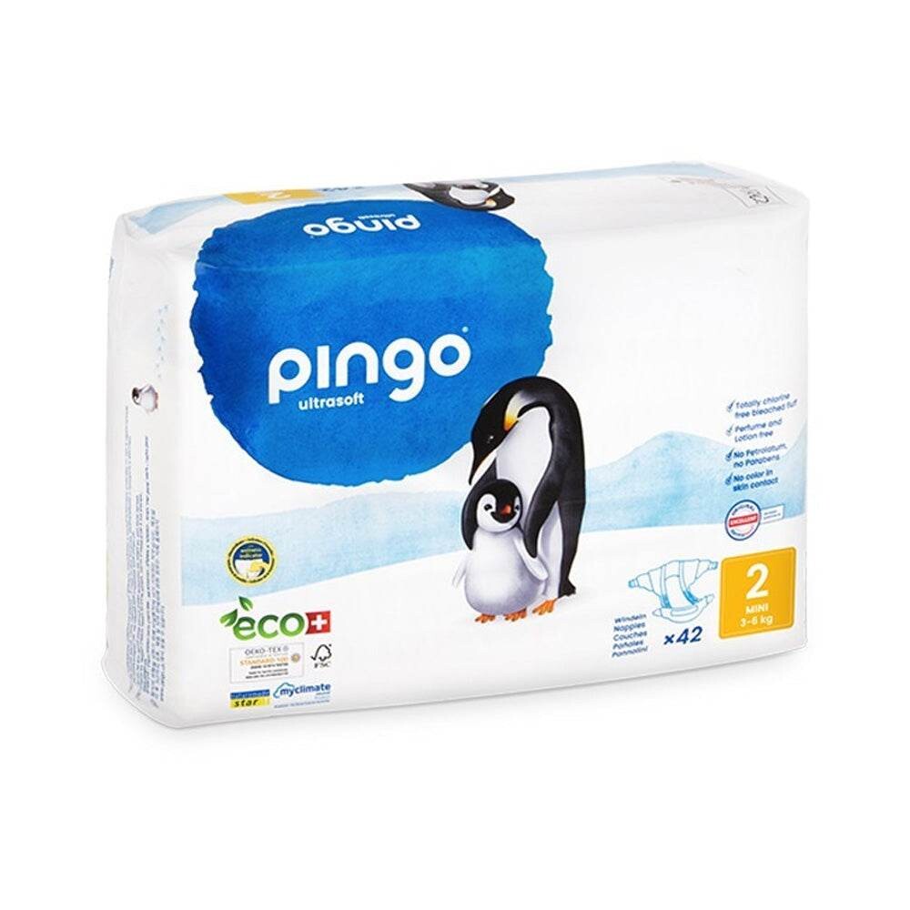 Pingo Couches écologiques Mini taille 2 3-6 kg Pingo Couches écologiques Mini taille 2 3-6 kg