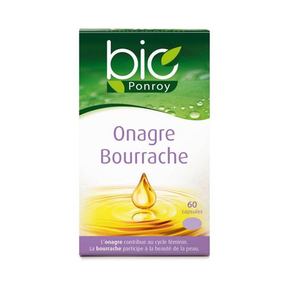 Ponroy Bio Onagre Bourrache 60 capsules Ponroy Bio Onagre Bourrache 60 capsules