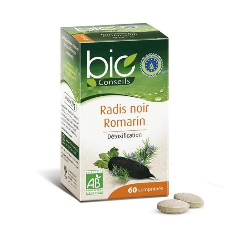 Ponroy Bio Romarin Radis noir 60 comprimés