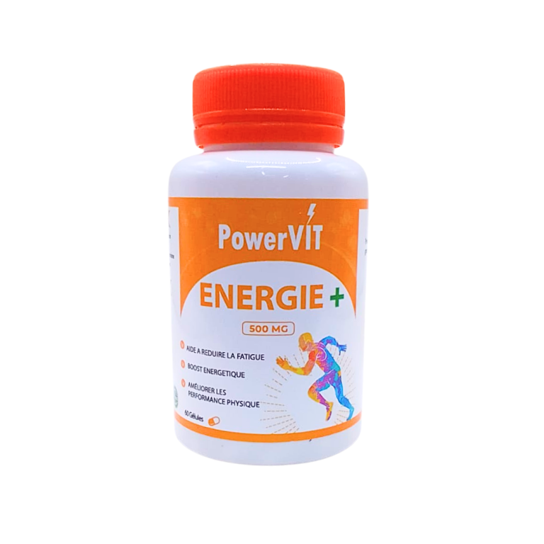 Powervit Énergie+ 500 mg 60 gélules