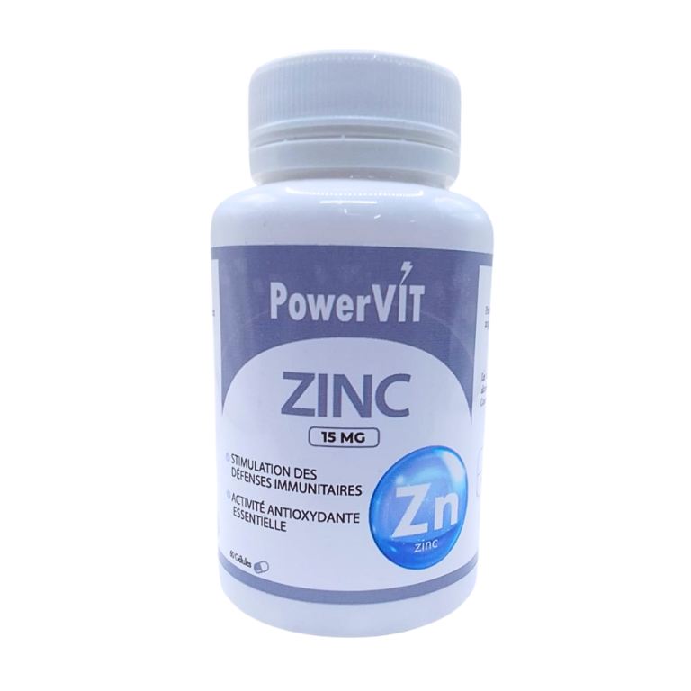 Powervit Zinc 15 mg 60 gélules