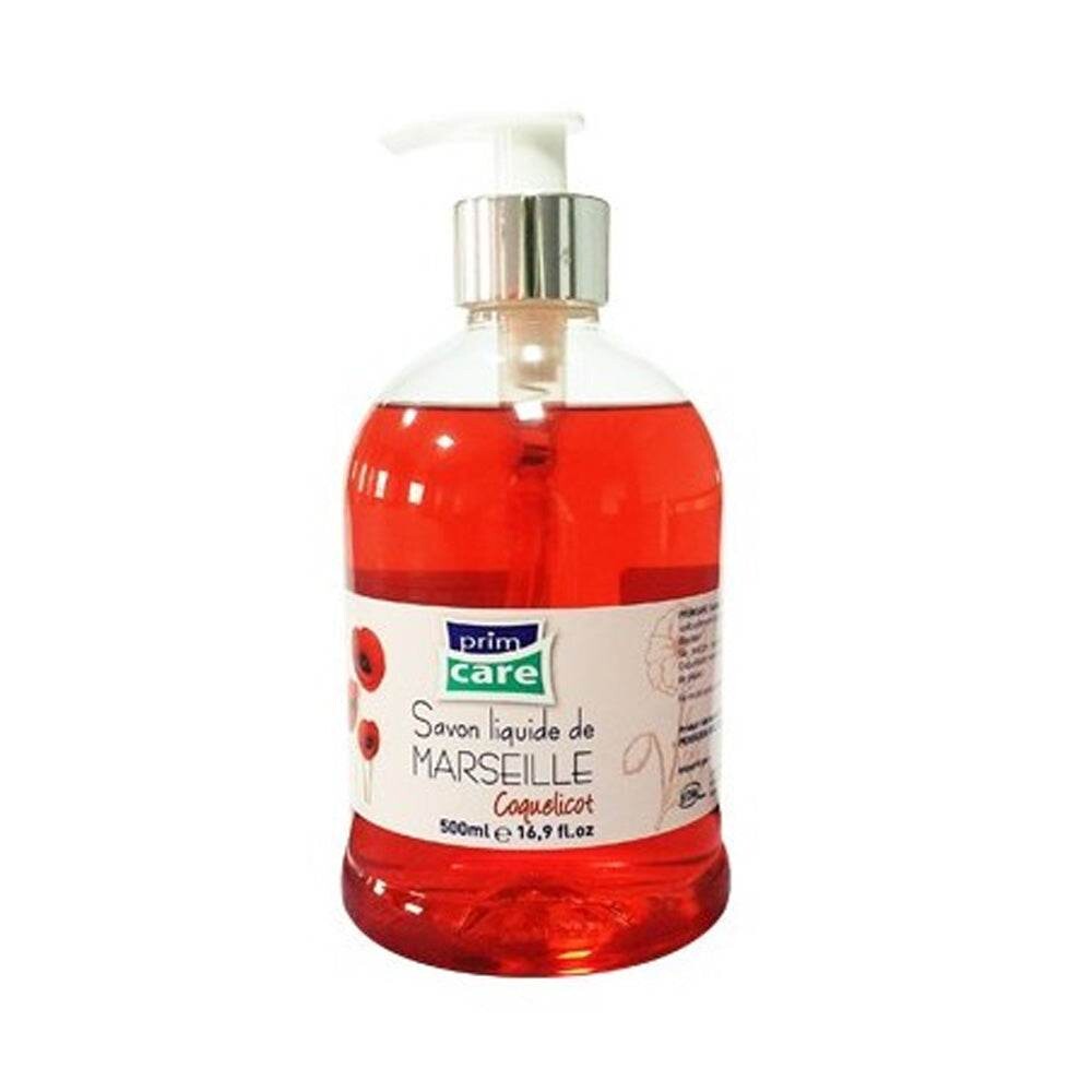PrimCare Savon liquide antiseptique coquelicot 500 ml PrimCare Savon liquide antiseptique coquelicot 500 ml