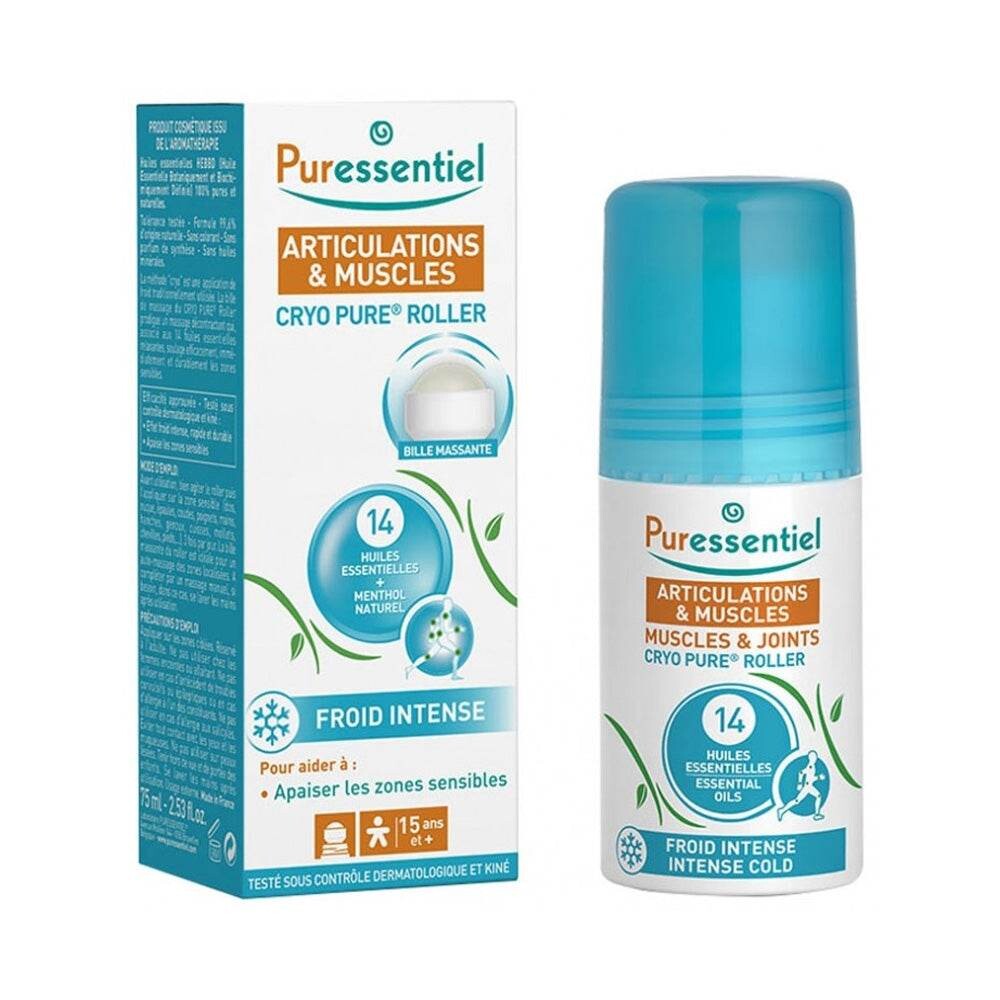 Puressentiel Articulations & Muscles Roller Cryo Pure 14 huiles essentielles 75 ml Puressentiel Articulations & Muscles Roller Cryo Pure 14 huiles essentielles 75 ml