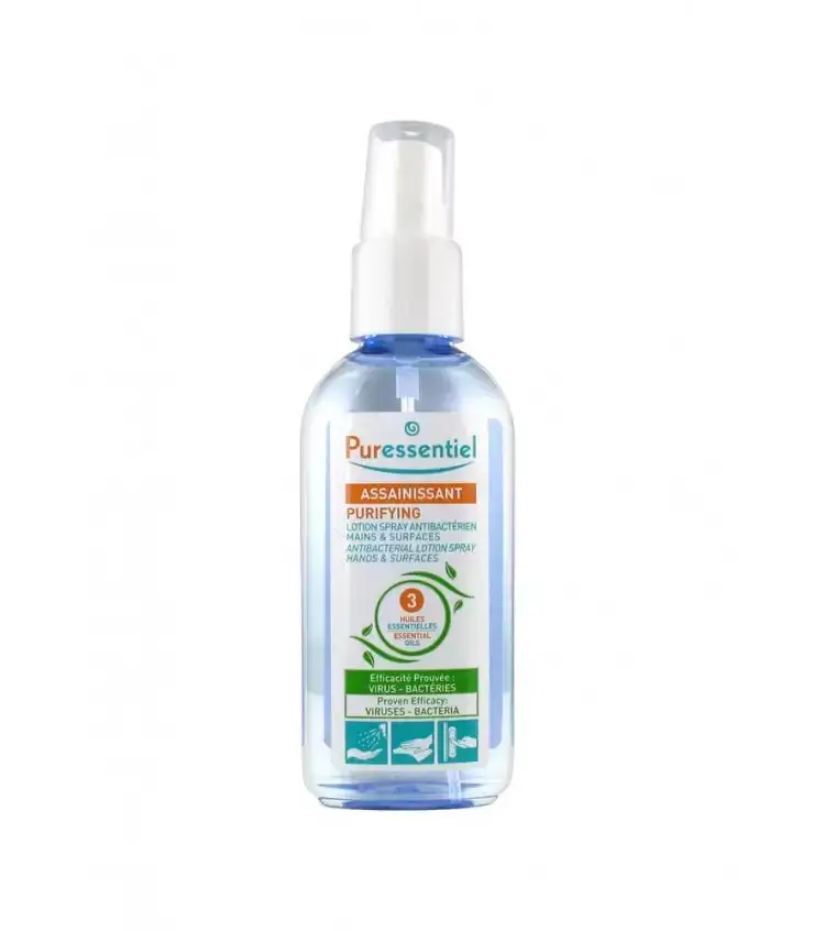 Puressentiel Assainissant Lotion spray antibactérien 80 ml Puressentiel Assainissant Lotion spray antibactérien 80 ml