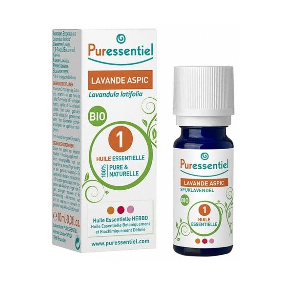 Puressentiel Huile essentielle Lavande aspic BIO 10 ml Puressentiel Huile essentielle Lavande aspic BIO 10 ml