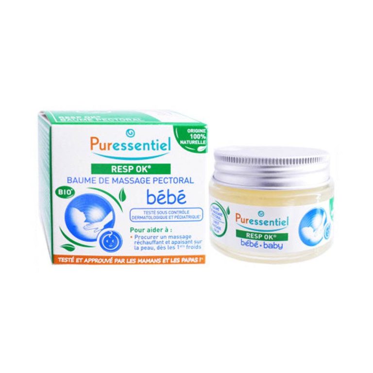 Puressentiel Resp'OK Baume de massage pectoral bébé 30 ml
