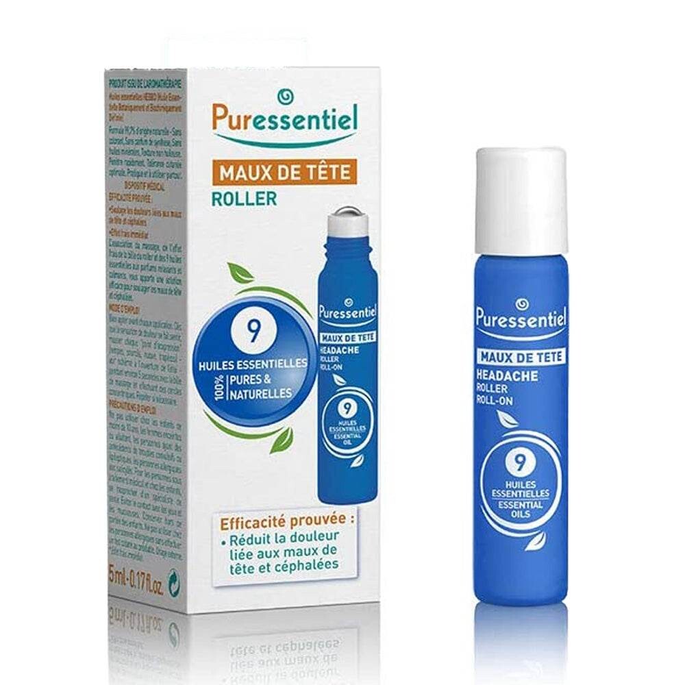 Puressentiel Roller Maux de tête 9 huiles essentielles 5 ml Puressentiel Roller Maux de tête 9 huiles essentielles 5 ml