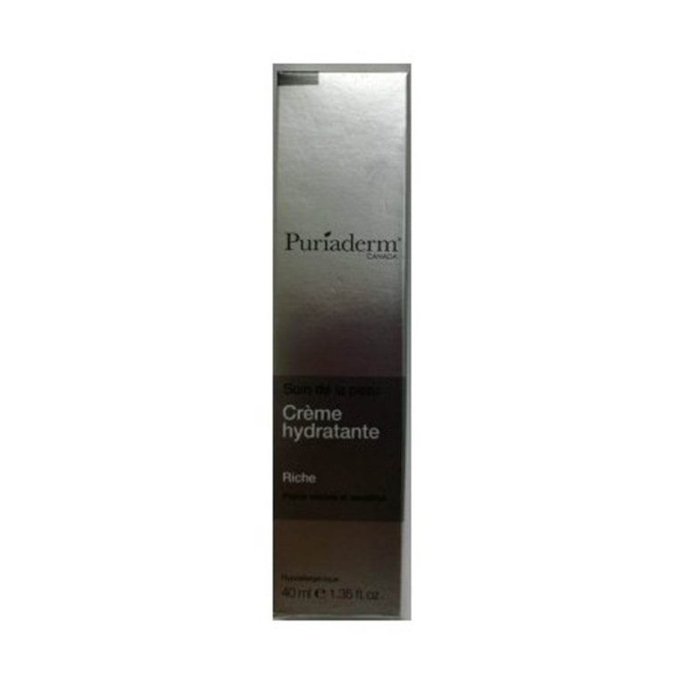 Puriaderm Crème hydratante riche peaux sèches et sensibles 40 ml