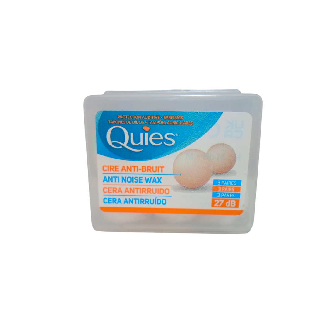 Quies Protection auditive cire naturelle tubes 3 paires Quies Protection auditive cire naturelle tubes 3 paires