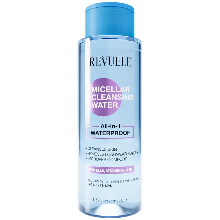 Revuele Eau micellaire nettoyante tout-en-1 waterproof 400 ml