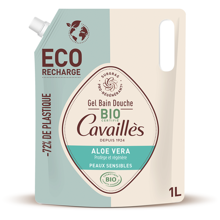 Rogé Cavaillès Aloe vera Gel bain douche bio Éco-recharge 1 L