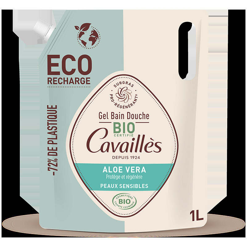 Rogé Cavaillès Aloe vera Gel bain douche bio Éco-recharge 1 L Rogé Cavaillès Aloe vera Gel bain douche bio Éco-recharge 1 L