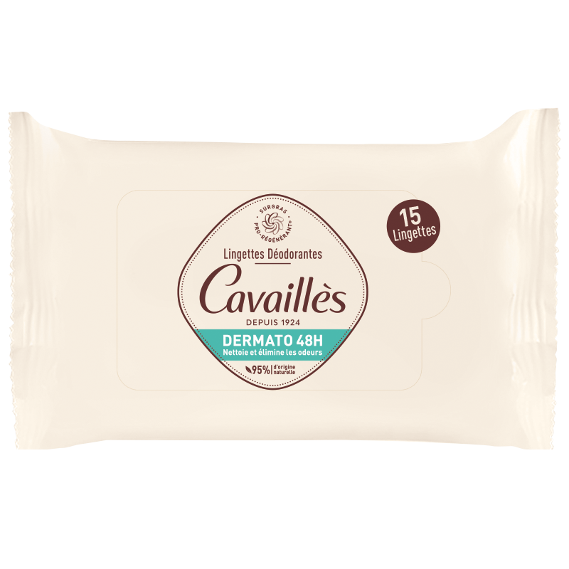 Rogé Cavaillès Dermato Lingettes déodorantes 48h 15 lingettes Rogé Cavaillès Dermato Lingettes déodorantes 48h 15 lingettes