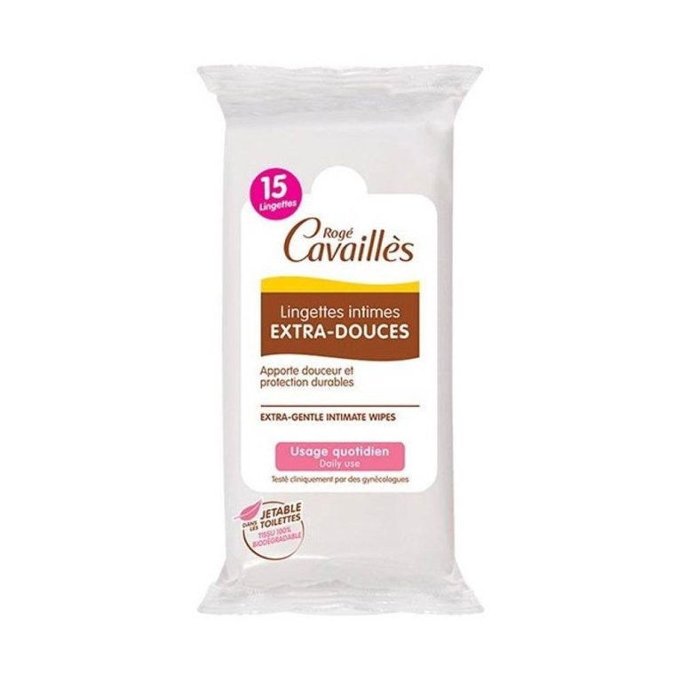 Rogé Cavaillès Lingettes intimes extra douces 15 unités