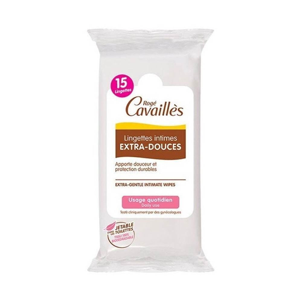 Rogé Cavaillès Lingettes intimes extra douces 15 unités Rogé Cavaillès Lingettes intimes extra douces 15 unités