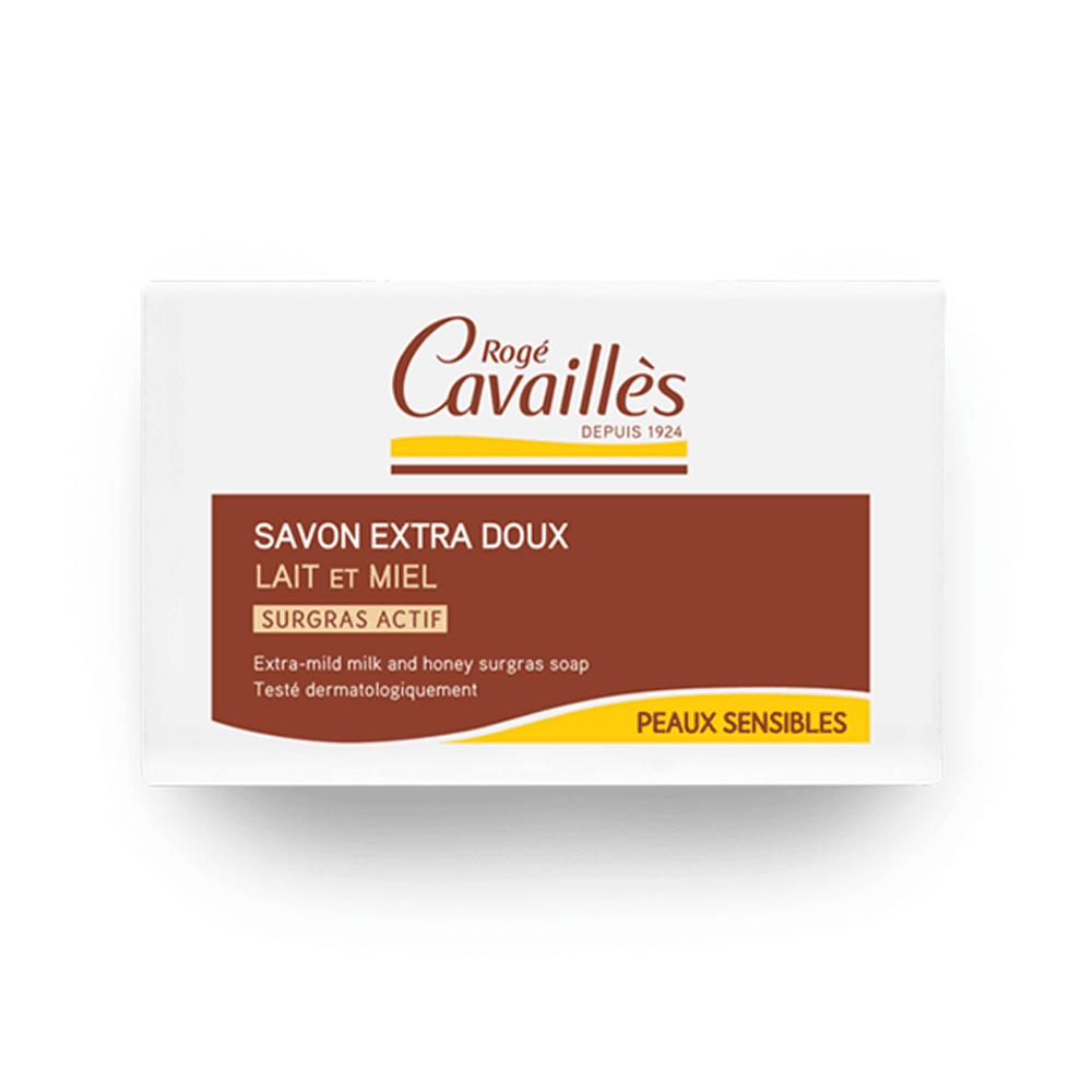 Rogé Cavaillès Savon surgras extra doux lait et miel 150 g Rogé Cavaillès Savon surgras extra doux lait et miel 150 g