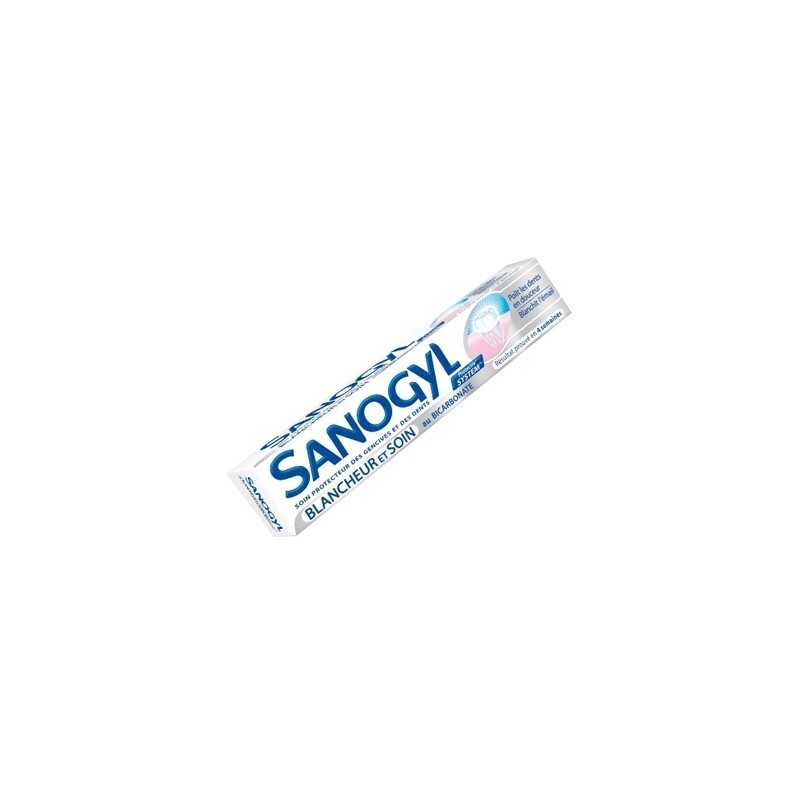 Sanogyl Dentifrice Blancheur et soin au bicarbonate 75 ml Sanogyl Dentifrice Blancheur et soin au bicarbonate 75 ml