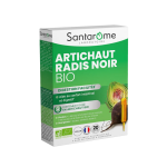 Santarome Artichaut Radis noir Bio 2500 mg 20 ampoules