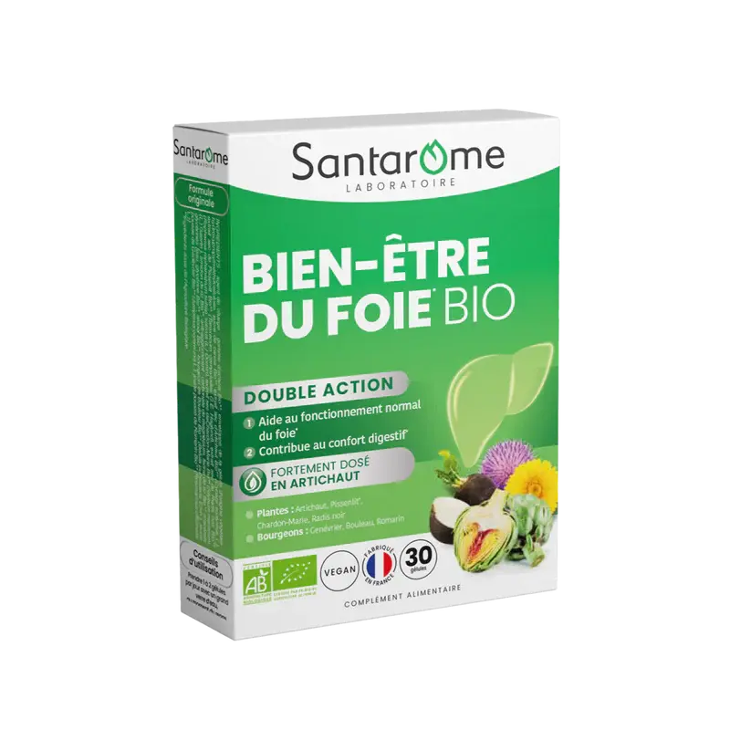 Santarome Bien-Être du Foie Bio 30 gélules Santarome Bien-Être du Foie Bio 30 gélules