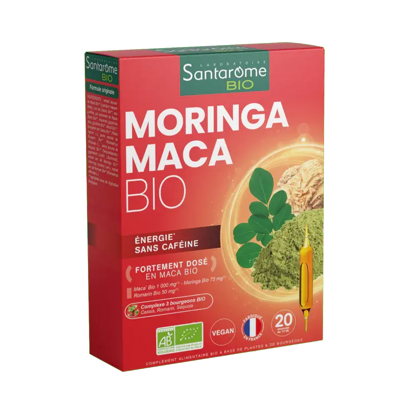 Santarome Moringa Maca Bio 20 ampoules Santarome Moringa Maca Bio 20 ampoules