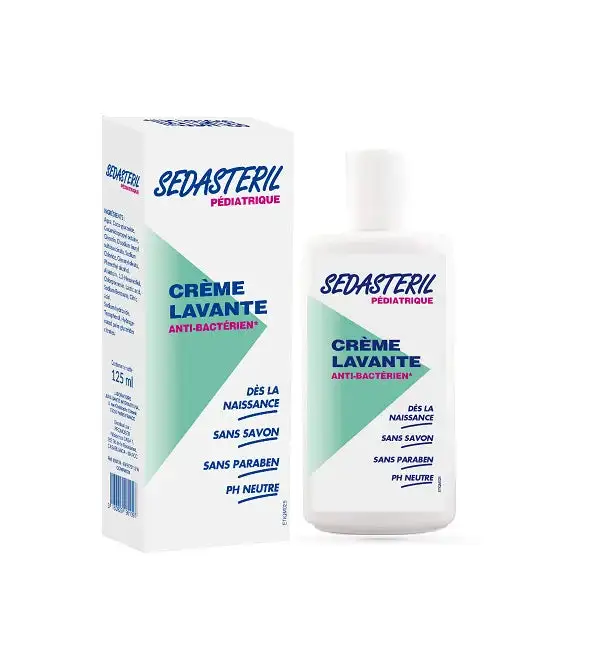 Sedasteril Pédiatrique Crème lavante antibactérienne 250 ml