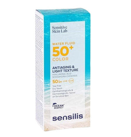 Sensilis Sensitive Skin Water Fluid Color anti-âge SPF50 50 ml Sensilis Sensitive Skin Water Fluid Color anti-âge SPF50 50 ml