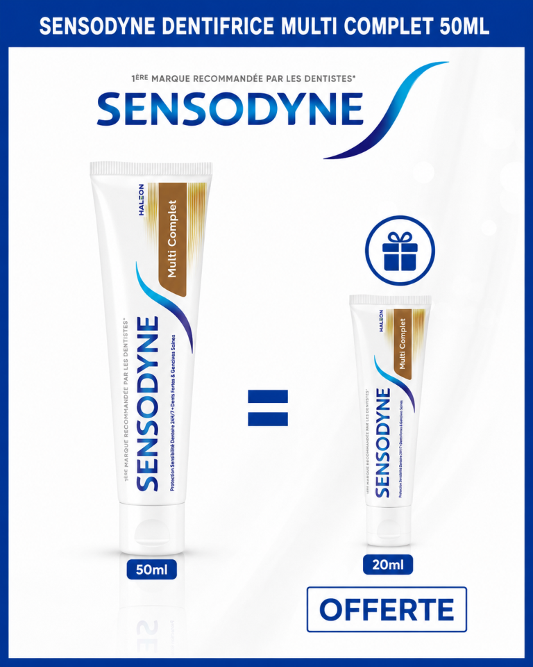 Sensodyne Soin Complet Dentifrice 50 ml + 20 ml