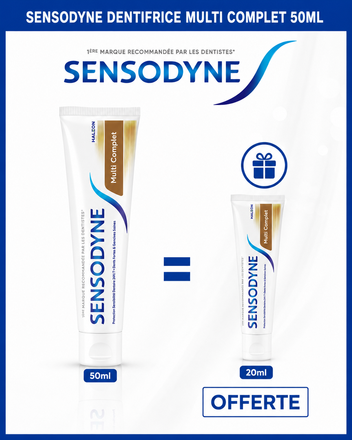 Sensodyne Soin Complet Dentifrice 50 ml + 20 ml Sensodyne Soin Complet Dentifrice 50 ml + 20 ml